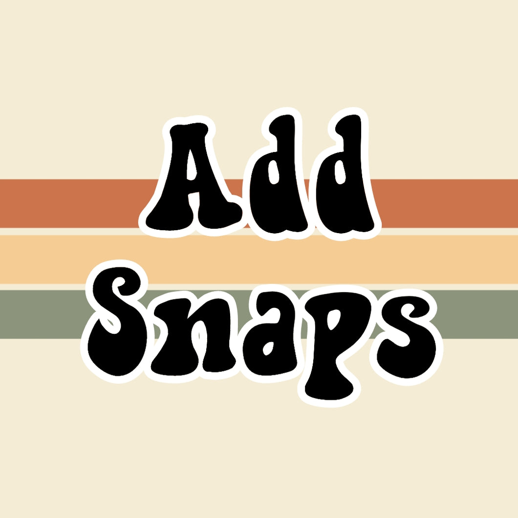 Add Snaps to Any One Piece